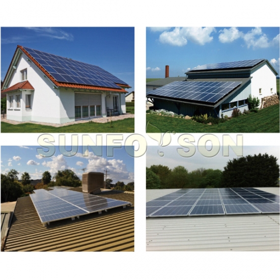 全铝结构斜屋顶太阳能支架