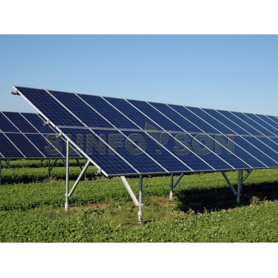 螺旋地桩地面光伏支架