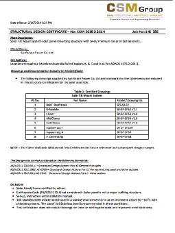AS/NZS 1170 斜屋顶轨道支架认证